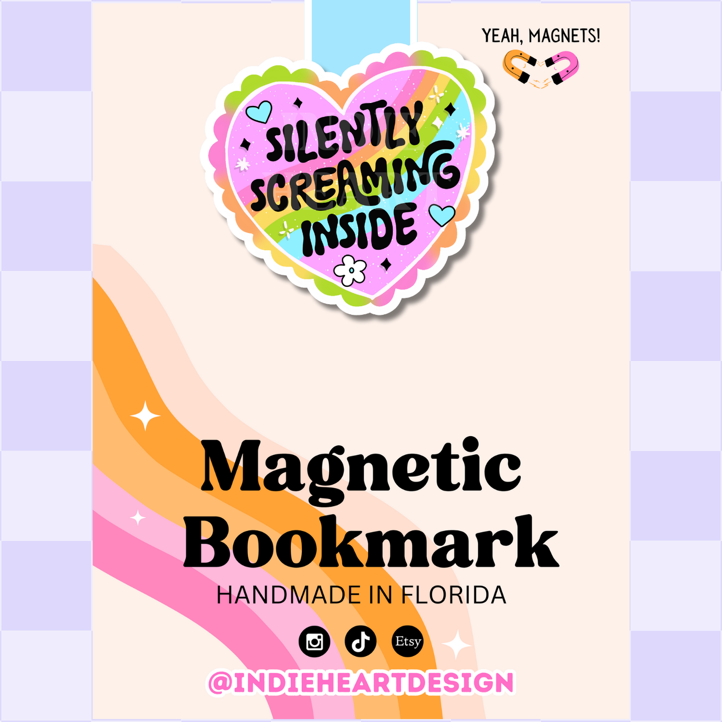 Silently Screaming | Magnetic Bookmark