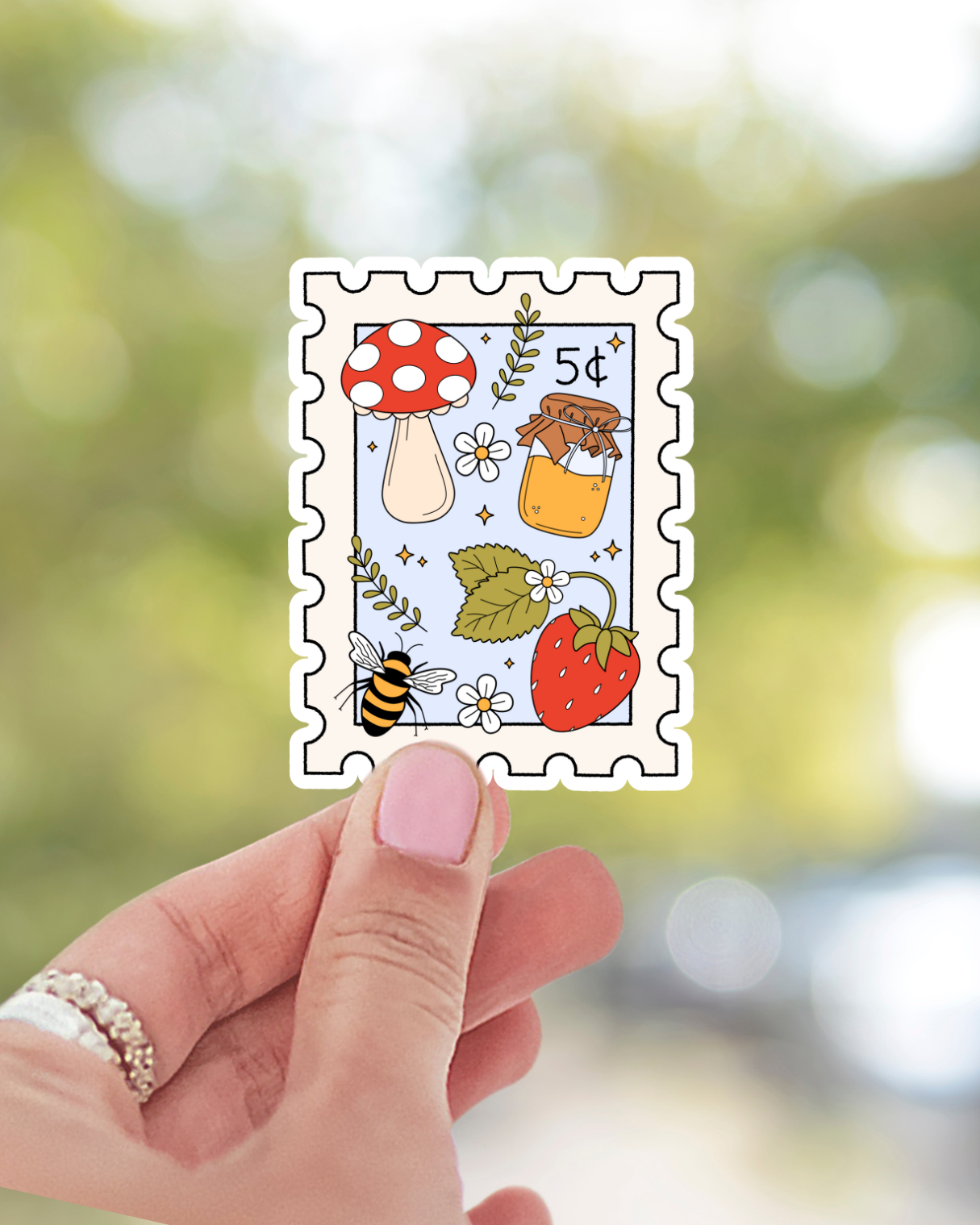 Cottage Stamp Sticker