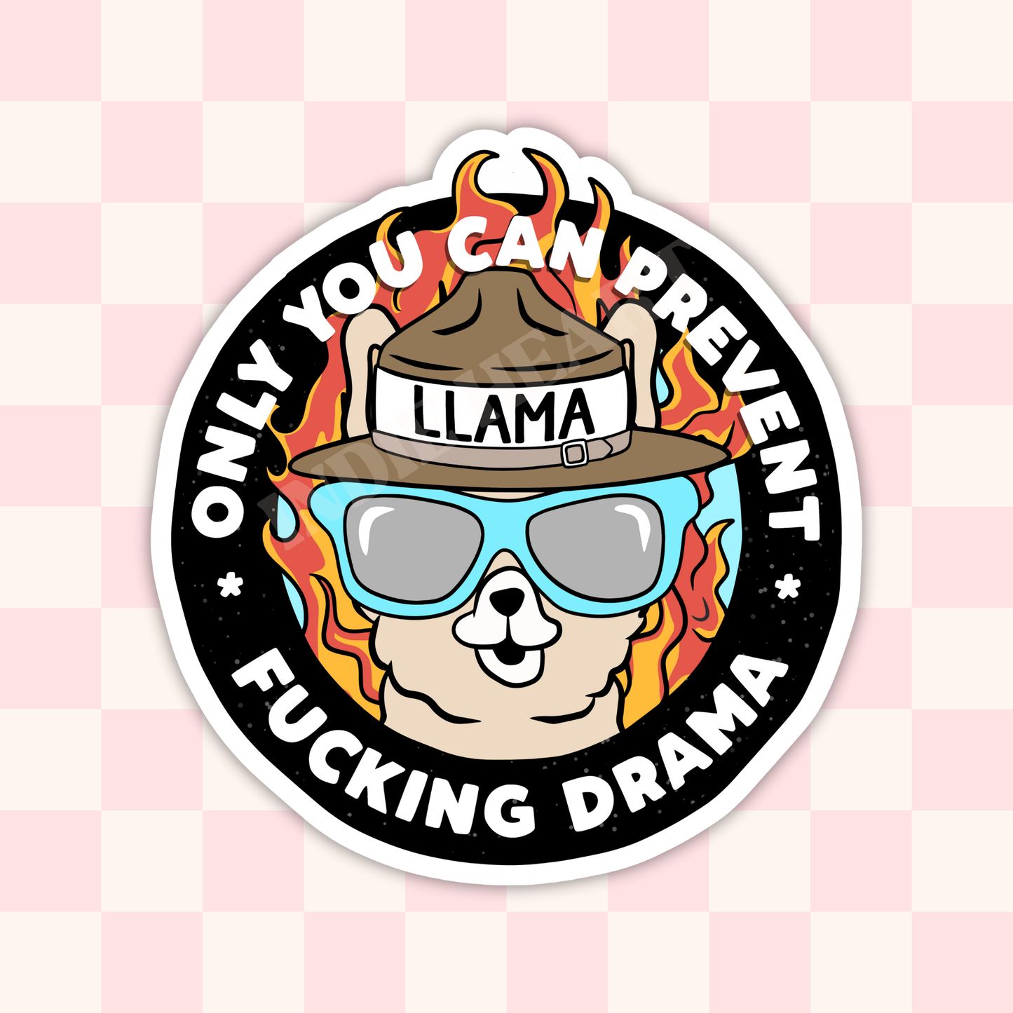 Drama Llama Sticker