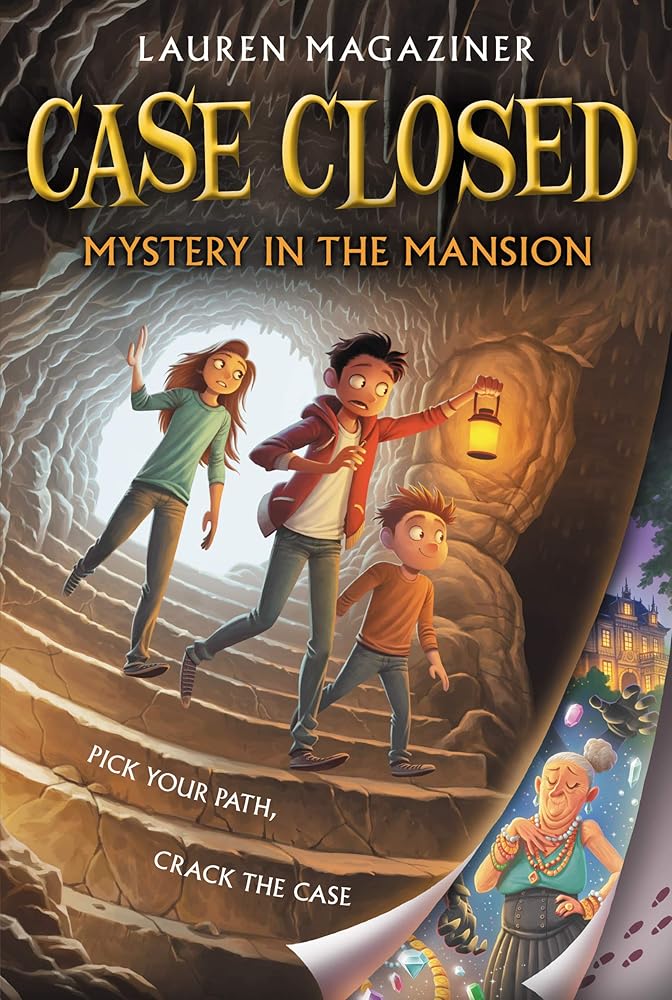Case Closed #1: Mystery in the Mansion: A Puzzle-Packed Mystery Adventure Where You Choose the Clues and Crack the Case cover image