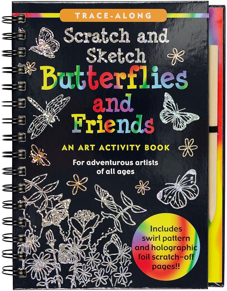 Scratch & Sketch(tm) Butterflies & Friends (Trace Along) cover image