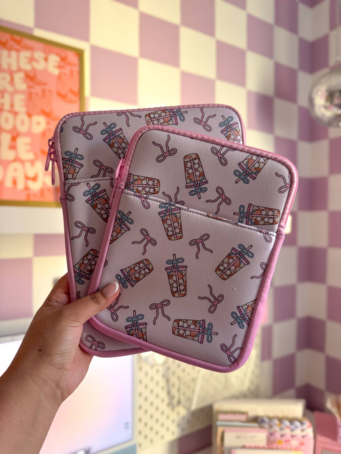 Coffee and Bows Kindle Sleeve/Book sleeves