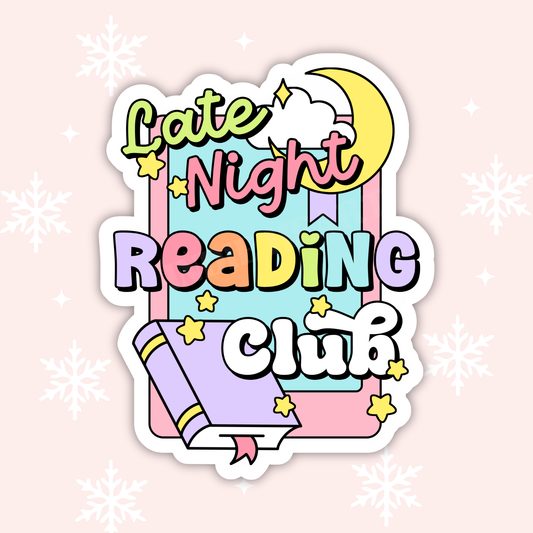 Late Night Reading Club Sticker
