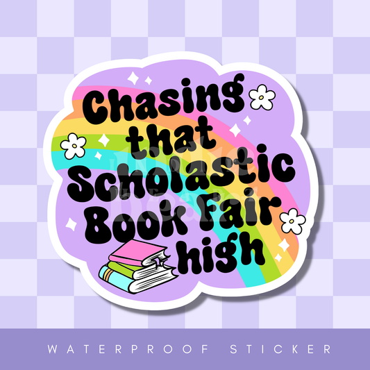 Chasing that Book Fair Sticker