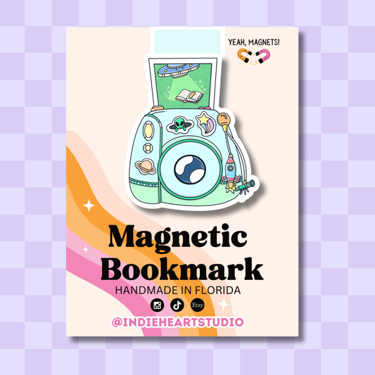 Sci-Fi Camera Magnetic Bookmark | Science Fiction Reader 