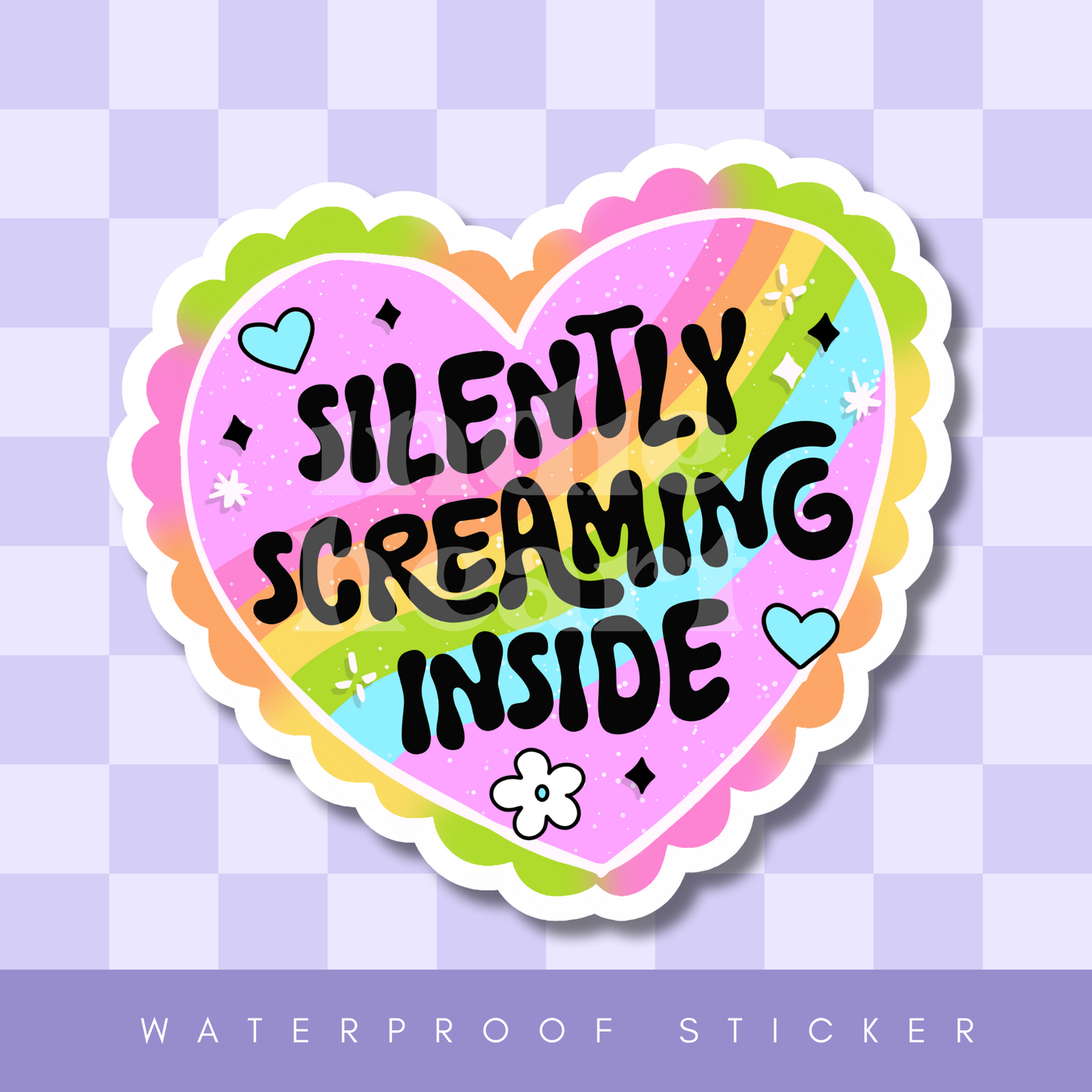 Silently Screaming Inside Sticker