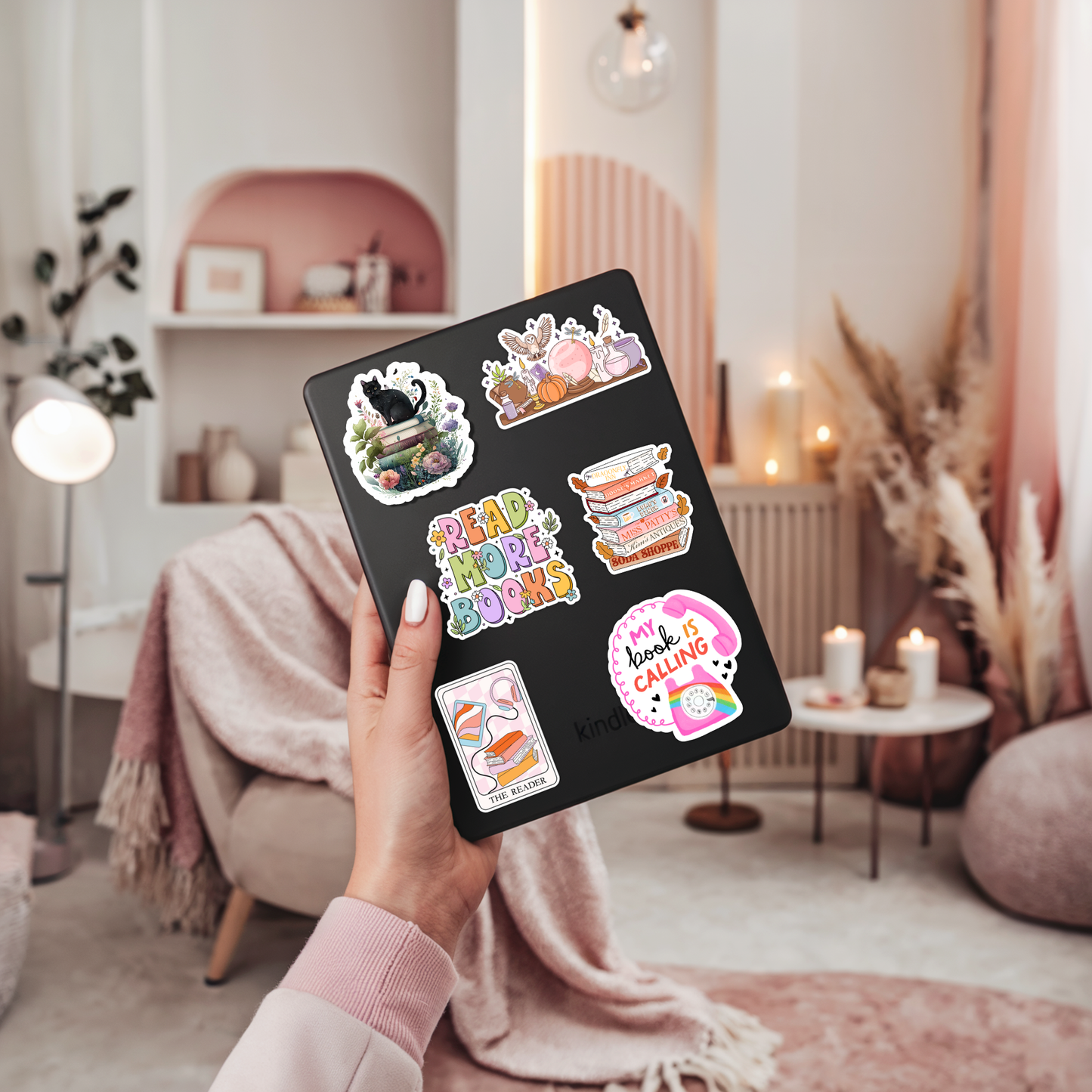 My Book Is Calling Sticker