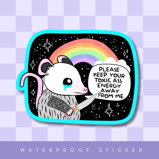 Toxic Possum Sticker