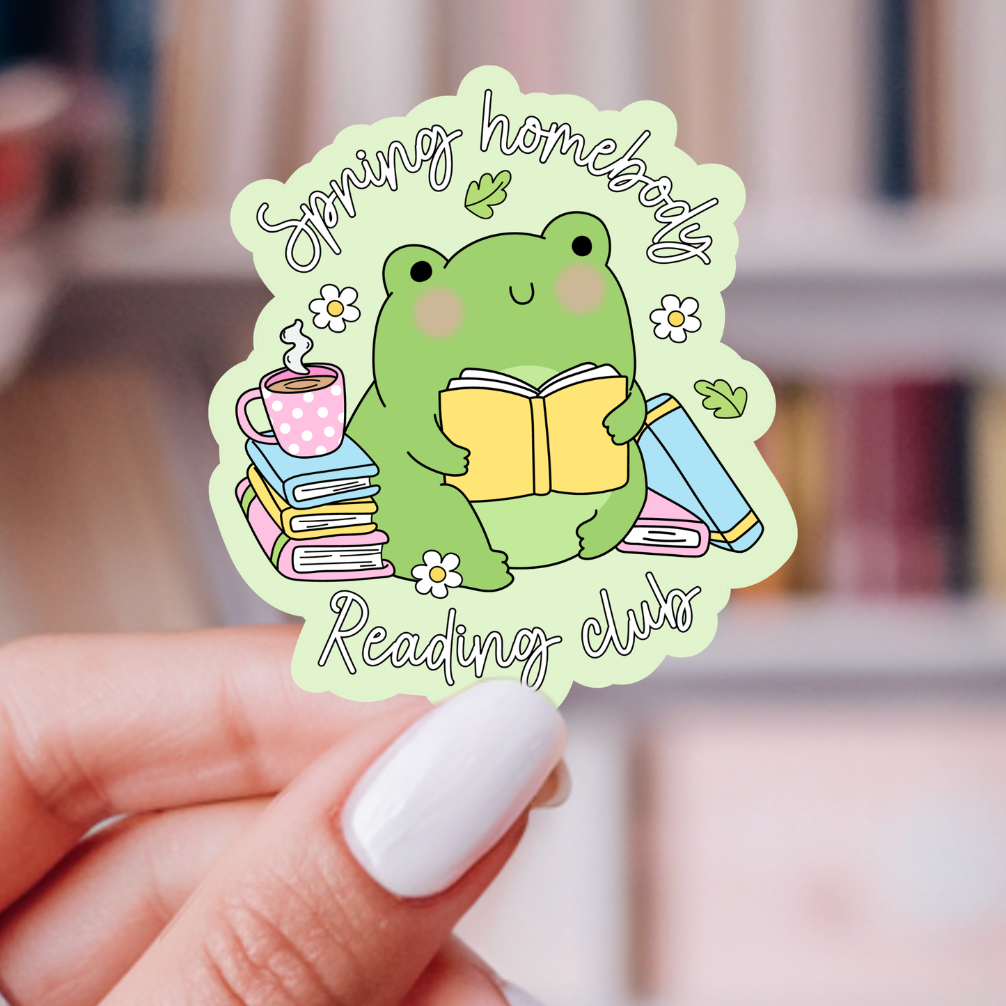 Spring Homebody Sticker | Spring Reading Club