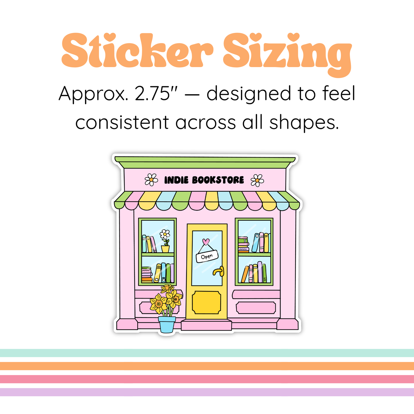 Indie Bookstore Sticker | Spring Reader 