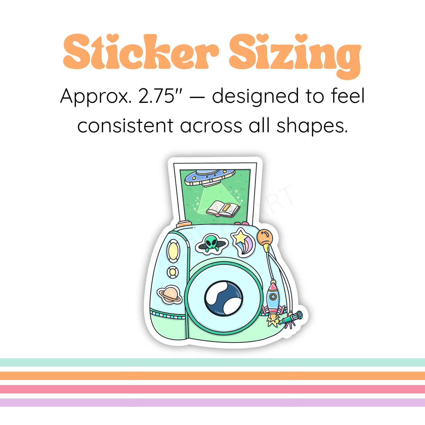 Sci-Fi Camera Sticker | Science Fiction Reader