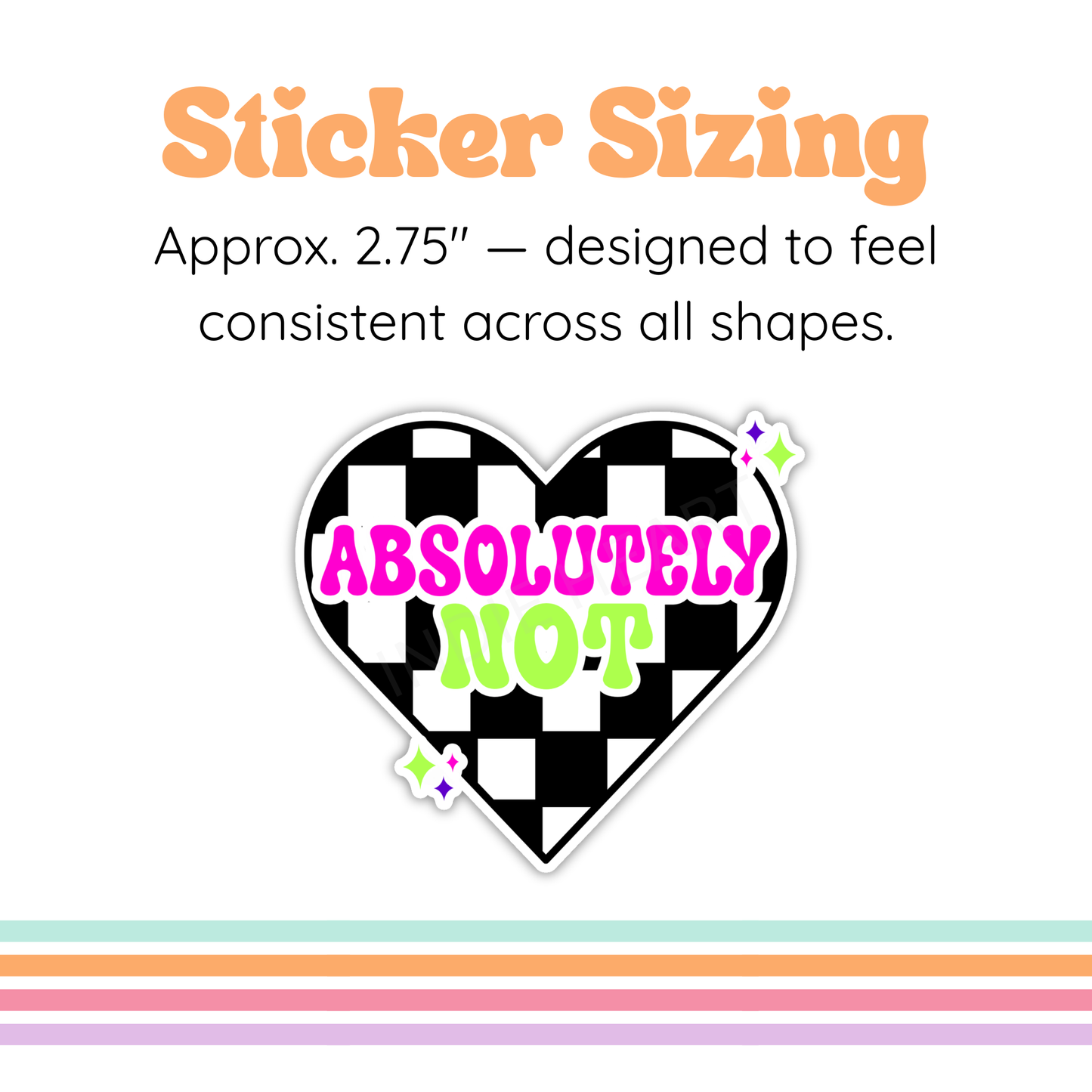 Absolutely Not Vinyl Sticker
