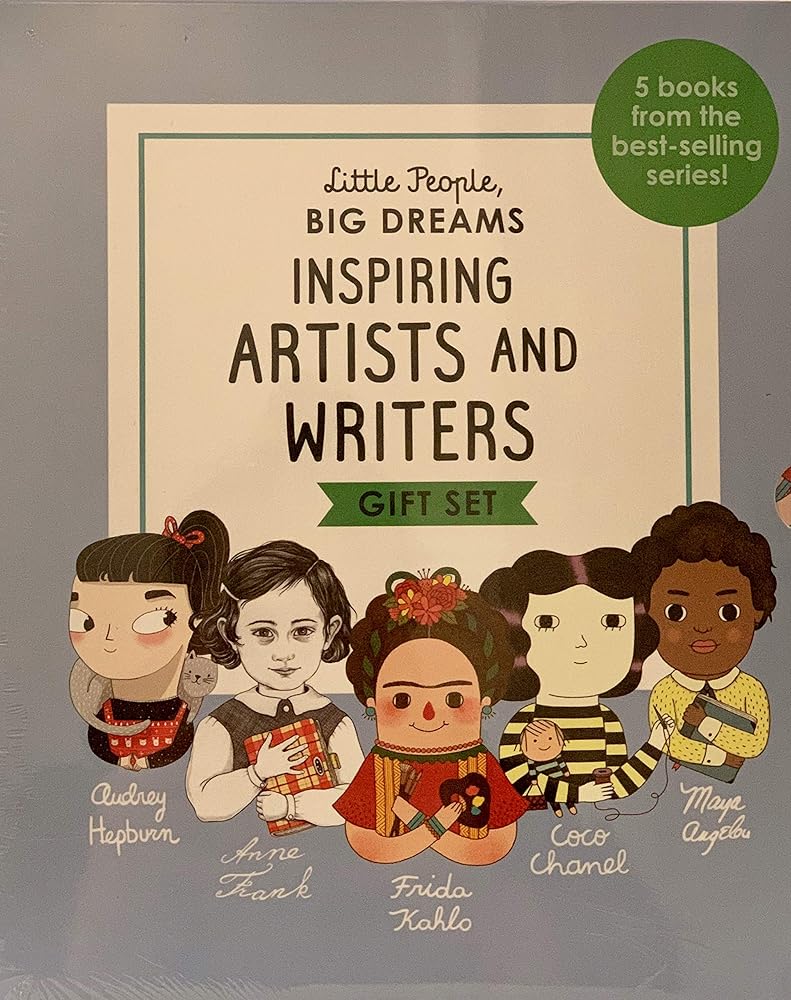 Little People, Big Dreams Inspiring Artist and Writers Gift Set ( Maya Angelou, Anne Frank, Audrey Hepburn, Frida Kahlo, Coco Chanel) cover image