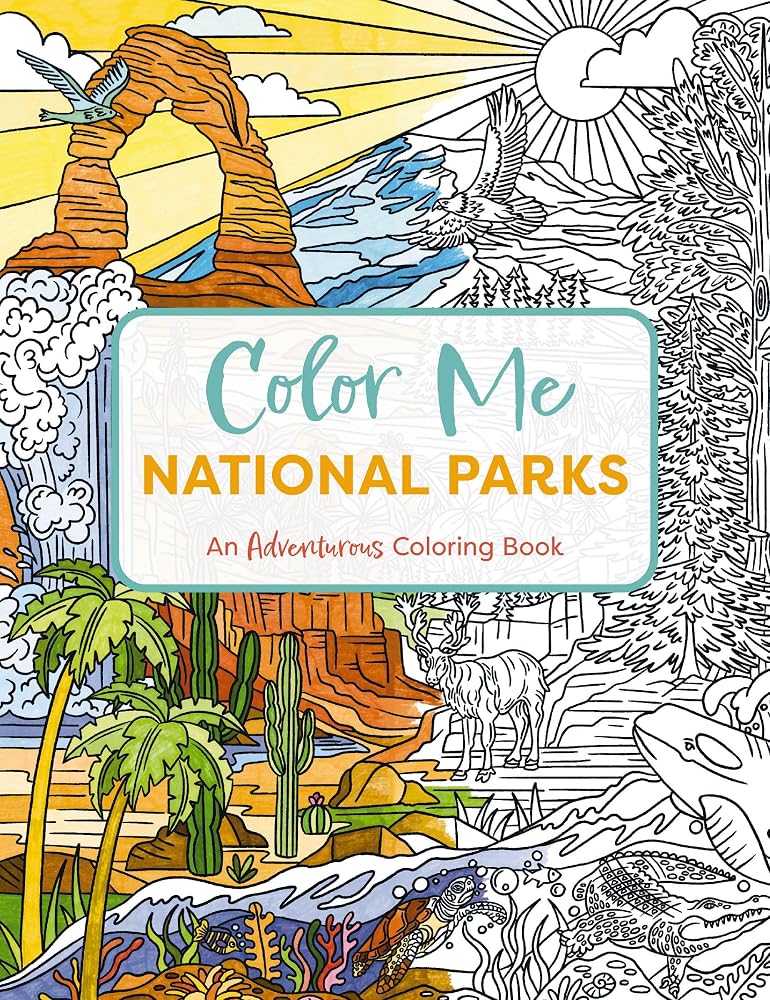 Color Me National Parks: An Adventurous Coloring Book (Color Me Coloring Books) cover image