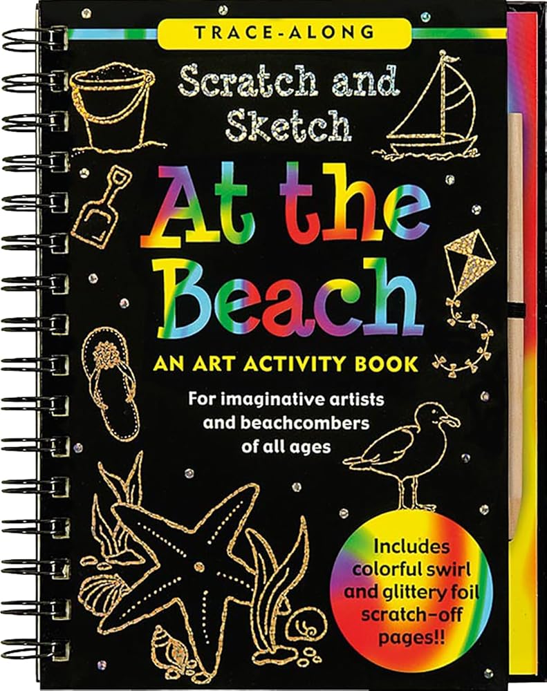 Scratch & Sketch At the Beach (An Art Activity Book for Beach Lovers of all Ages) cover image