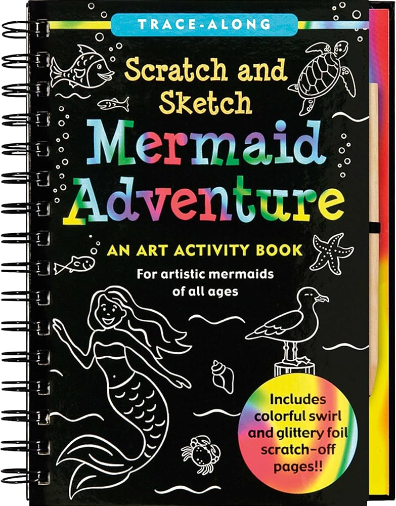 Mermaid Adventure Scratch and Sketch: An Art Activity Book for Artistic Mermaids of All Ages cover image