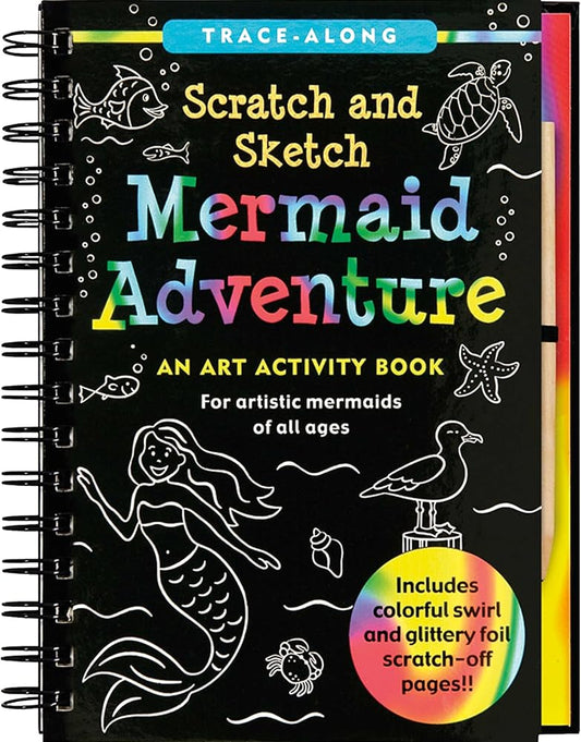 Mermaid Adventure Scratch and Sketch: An Art Activity Book for Artistic Mermaids of All Ages cover image