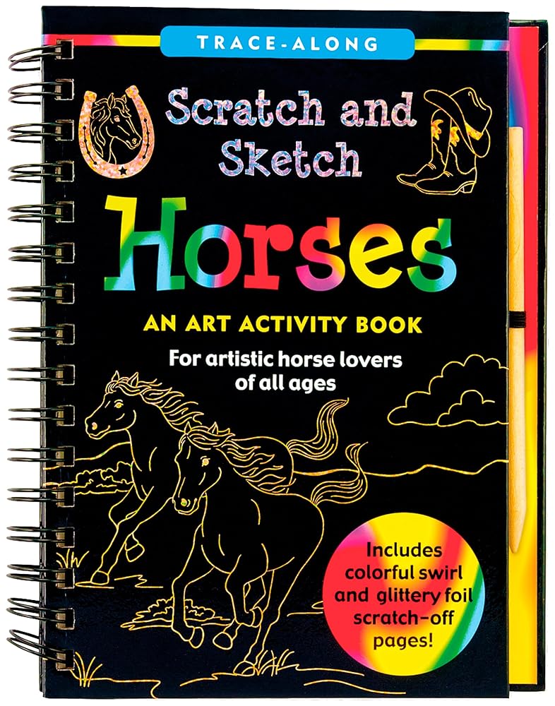 Scratch & Sketch Horses (Trace-Along) cover image