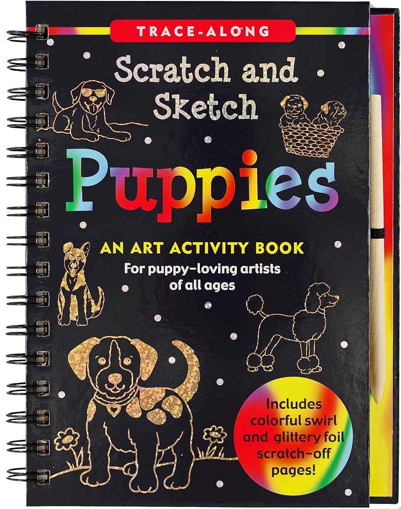 Scratch & Sketch Puppies (Trace Along) cover image