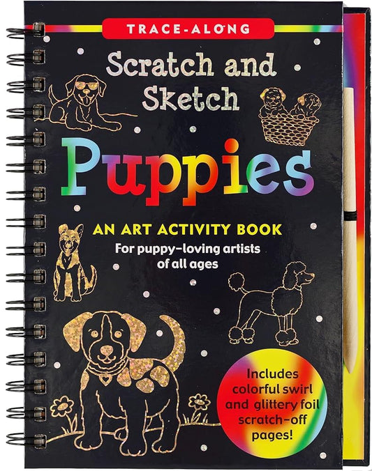 Scratch & Sketch Puppies (Trace Along) cover image