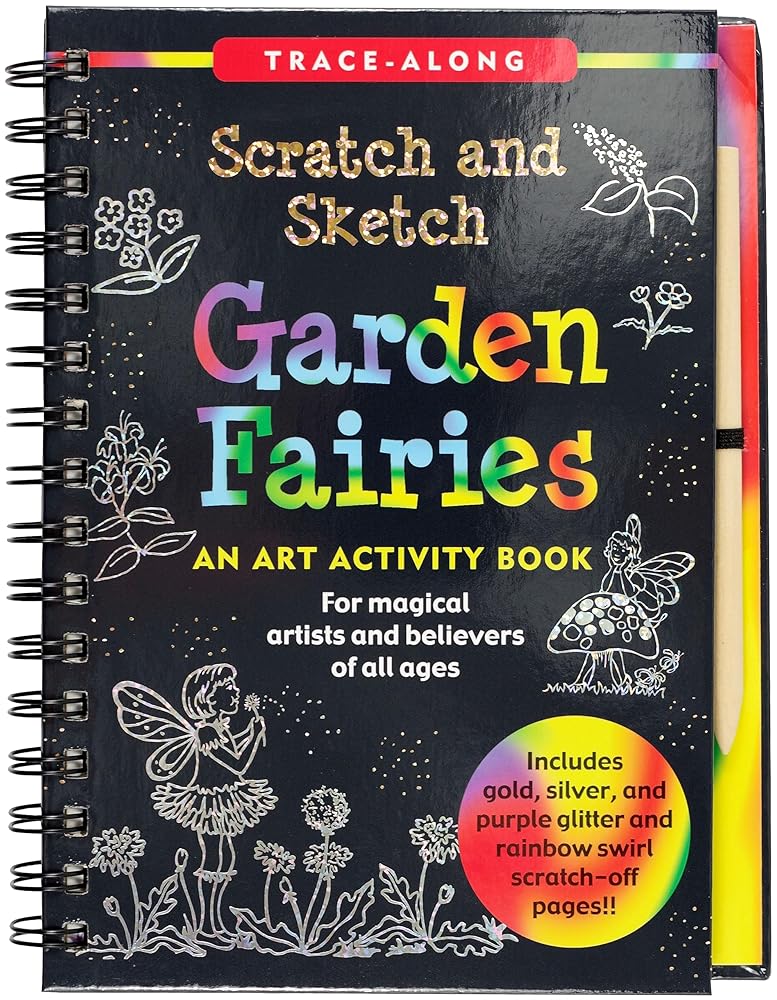 Scratch & Sketch Garden Fairies (Trace Along) cover image