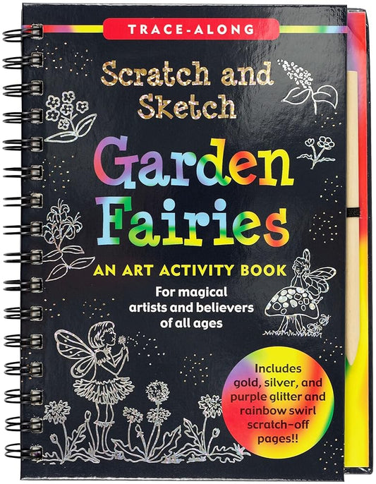 Scratch & Sketch Garden Fairies (Trace Along) cover image