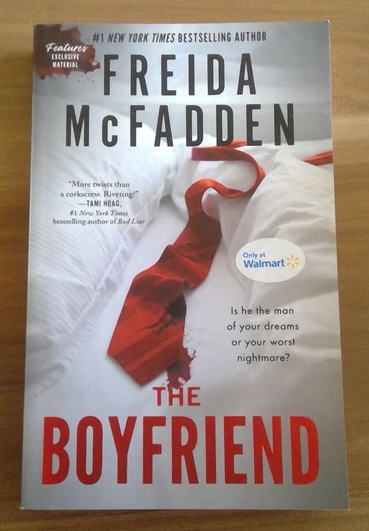 The Boyfriend by Freida McFadden, Walmart Exclusive Paperback Thriller Novel with Bonus Content cover image