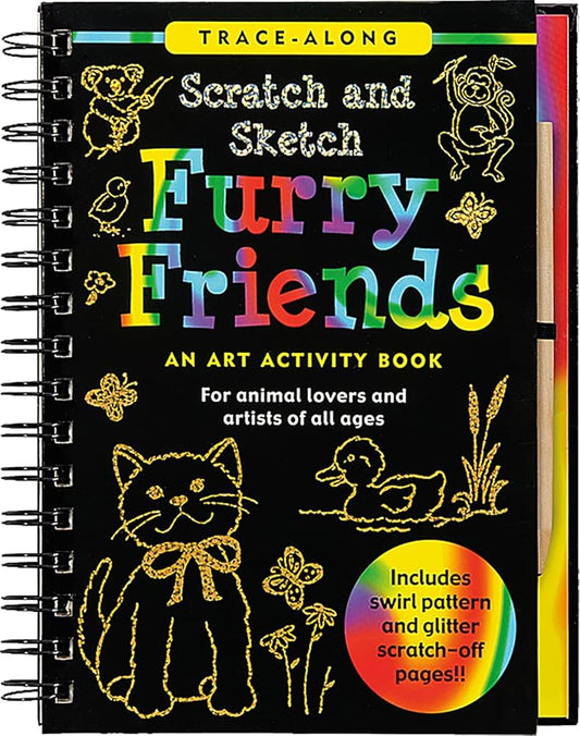 Scratch and Sketch Furry Friends: An Art Activity Book for Animal Lovers and Artists of All Ages (Scratch & Sketch) cover image