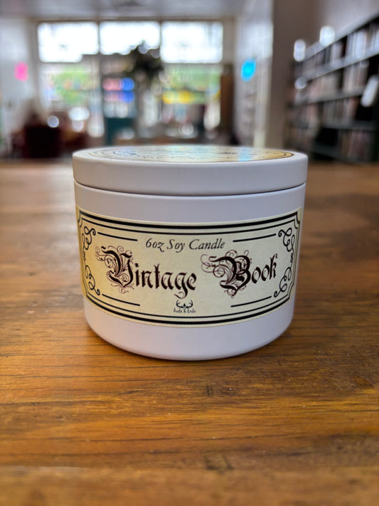 Vintage Book Candle
