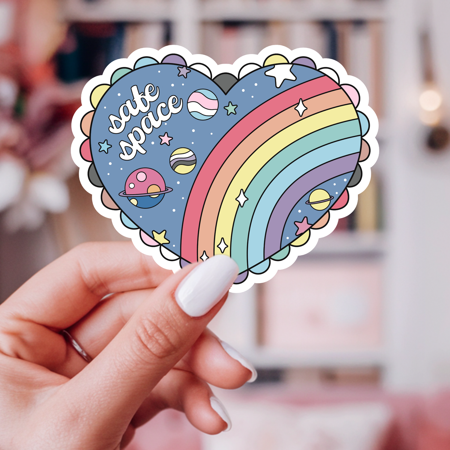Safe Space Rainbow Sticker – LGBTQ+ Pride 