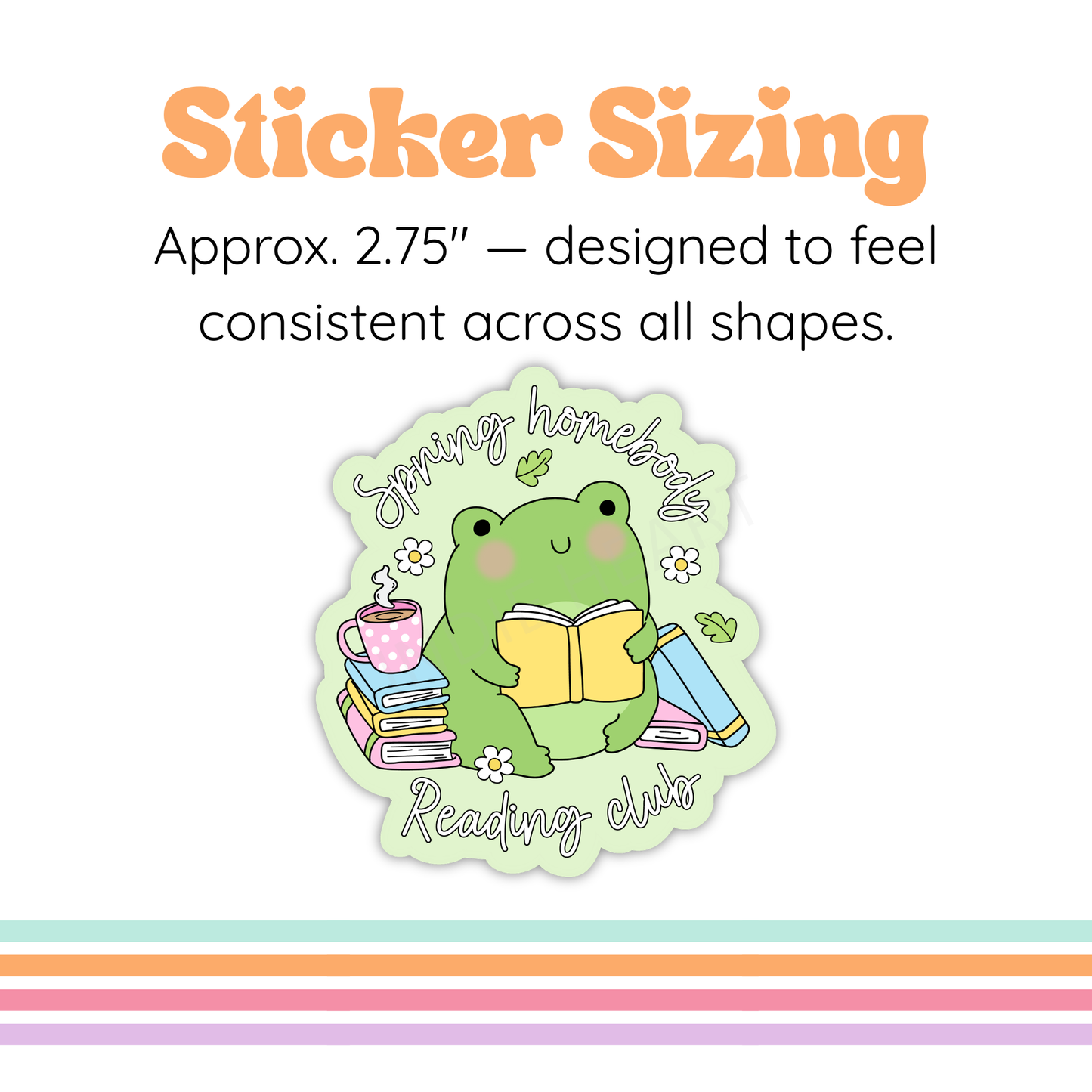 Spring Homebody Sticker | Spring Reading Club