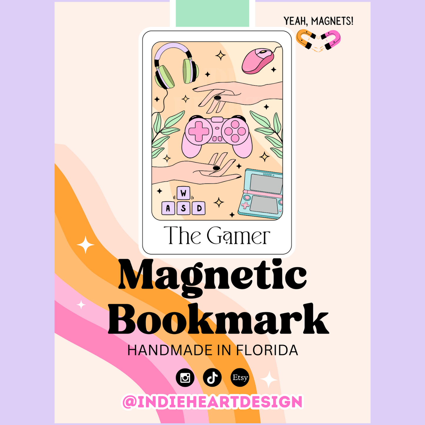 The Gamer Tarot Magnetic Bookmark