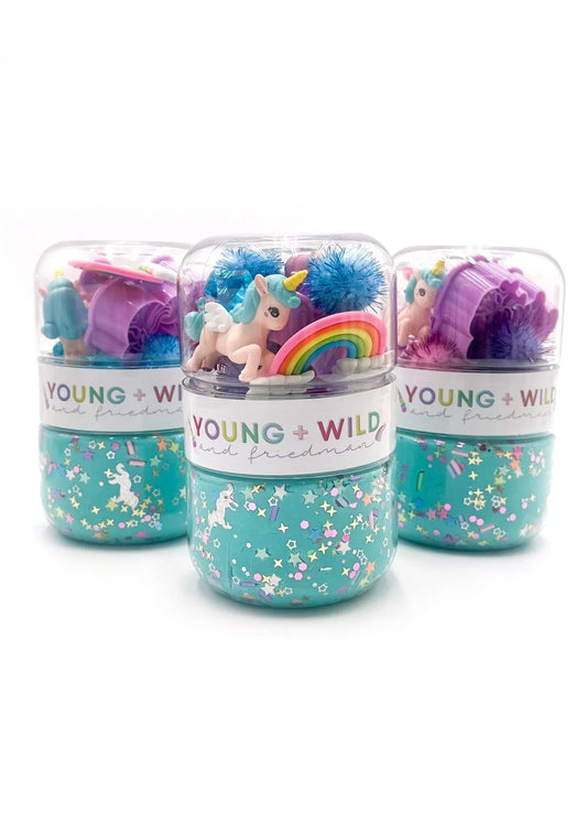 Unicorn Grab and Go Playdough