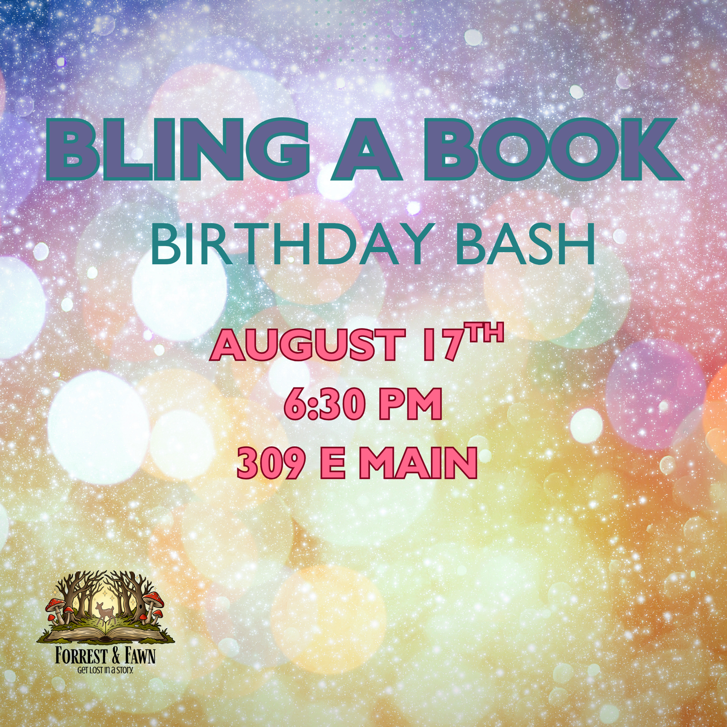Bling a Book Birthday bash